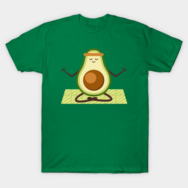 Avocado Yoga T-Shirt by themadesigns